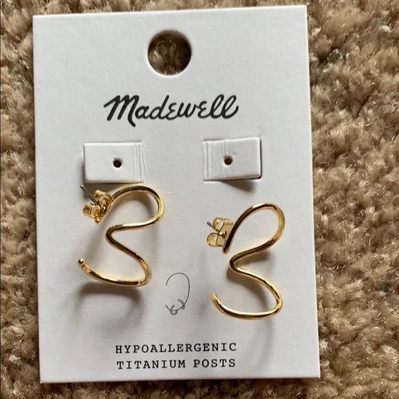 Madewell Spiral Gold Earrings - Picture 1 of 3